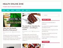 Tablet Screenshot of healthonlinezine.info